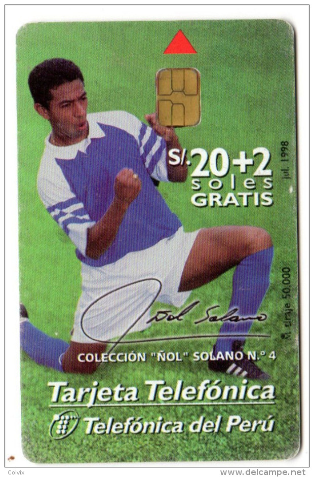 PEROU TELECARTE TELEFONICA DEL PERU FOOTBALL - Perù