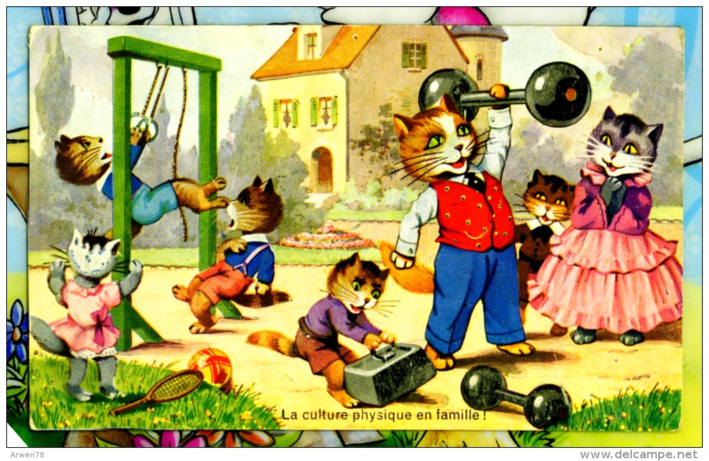 Chats Humanises  2 Scans - Animaux Habillés