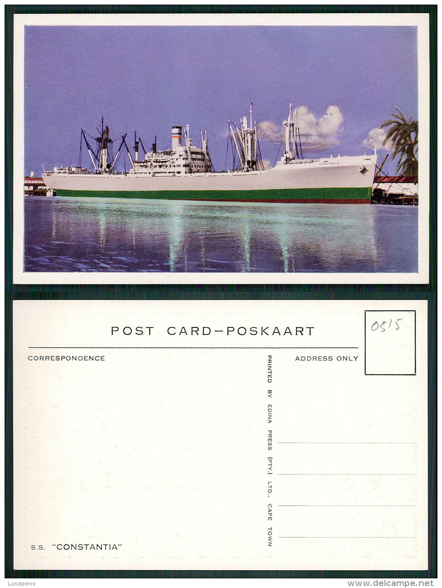 BARCOS SHIP BATEAU PAQUEBOT STEAMER [BARCOS #0515] - RSA - CAPE TOWN - S.S. CONSTANTIA - Dampfer