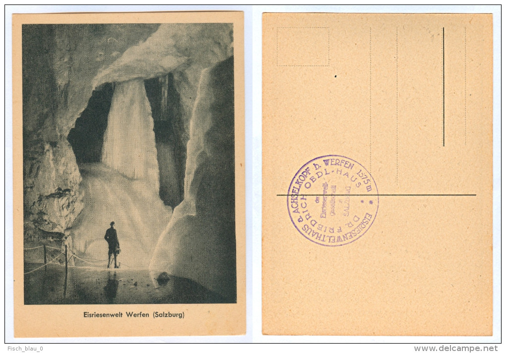 2) AK Salzburg 5450 Werfen Eisriesenwelt Eishöhle Dr. Friedrich Oedl-Haus Pongau Österreich Austria Autriche Postcard - Werfen