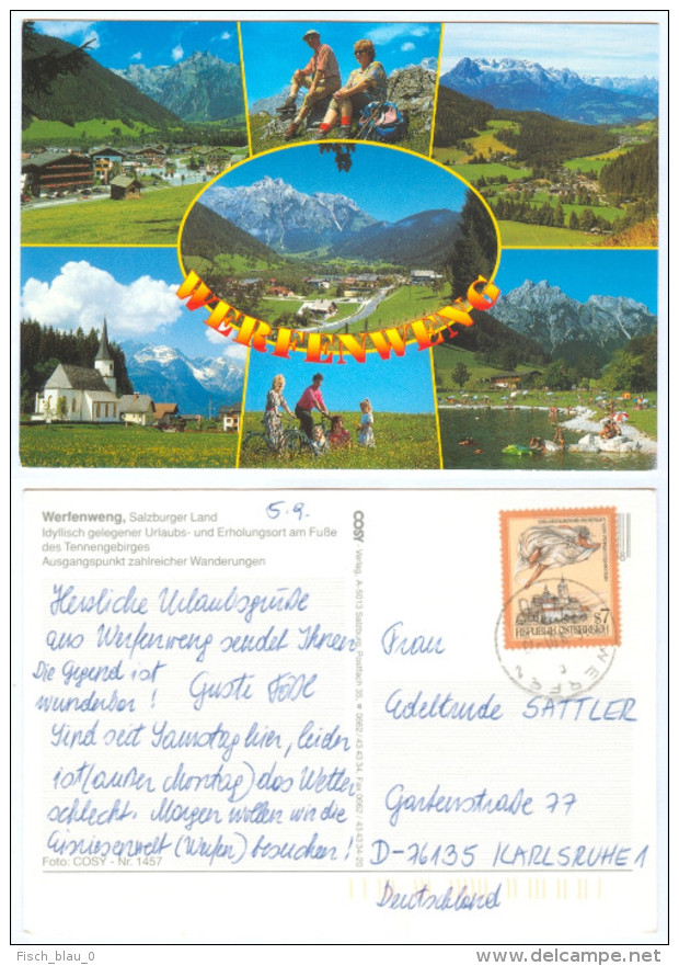 2) AK Salzburg 5453 Werfenweng Tennengebirge Kirche Church Mehrbild Pongau Österreich Austria Autriche Ansichtskarte - Werfen