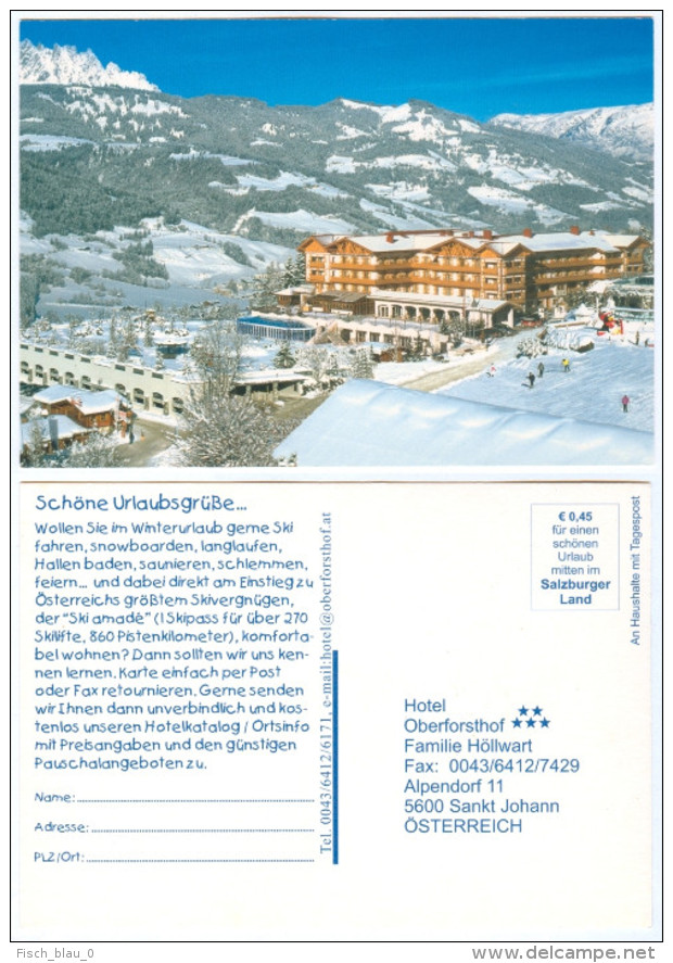 4) AK 5600 Salzburg St. Johann Im Pongau Alpendorf II Hotel Oberforsthof Höllwart Salzburger Österreich Austria Winter - St. Johann Im Pongau