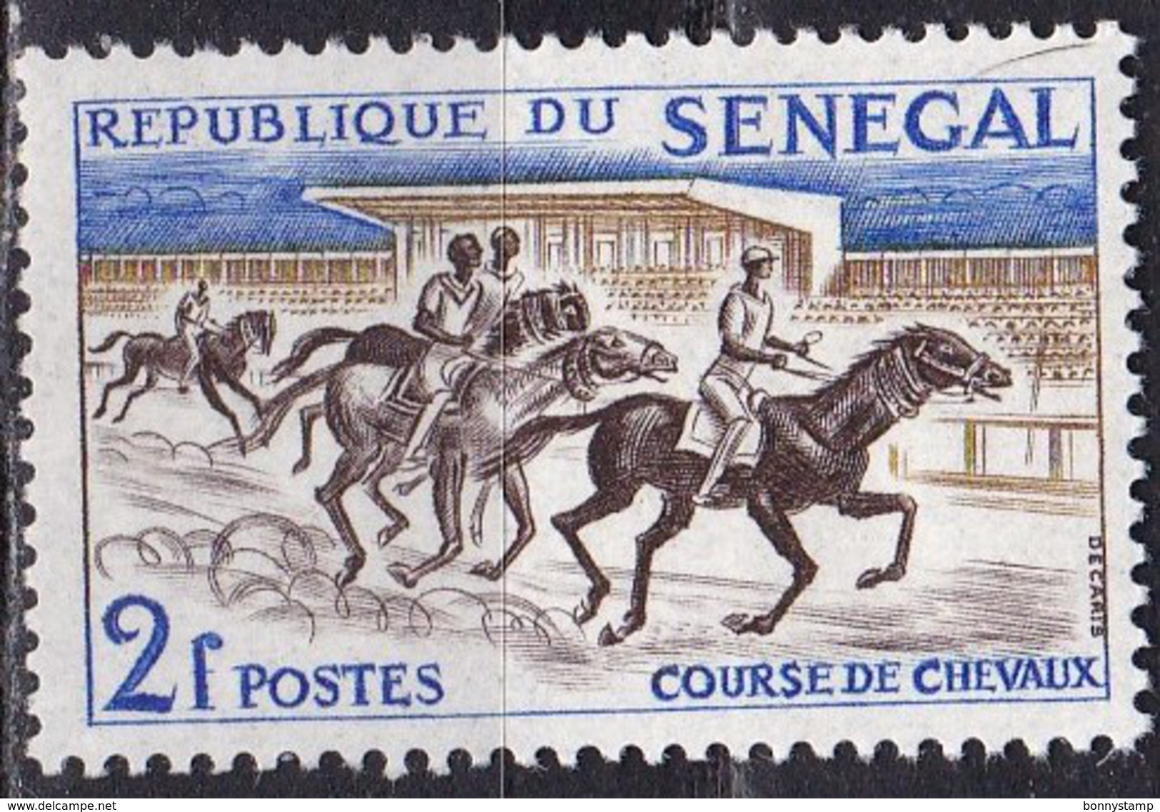 Senegal, 1961 - 2f  Horse Race - Nr.204 MNH** - Senegal (1960-...)