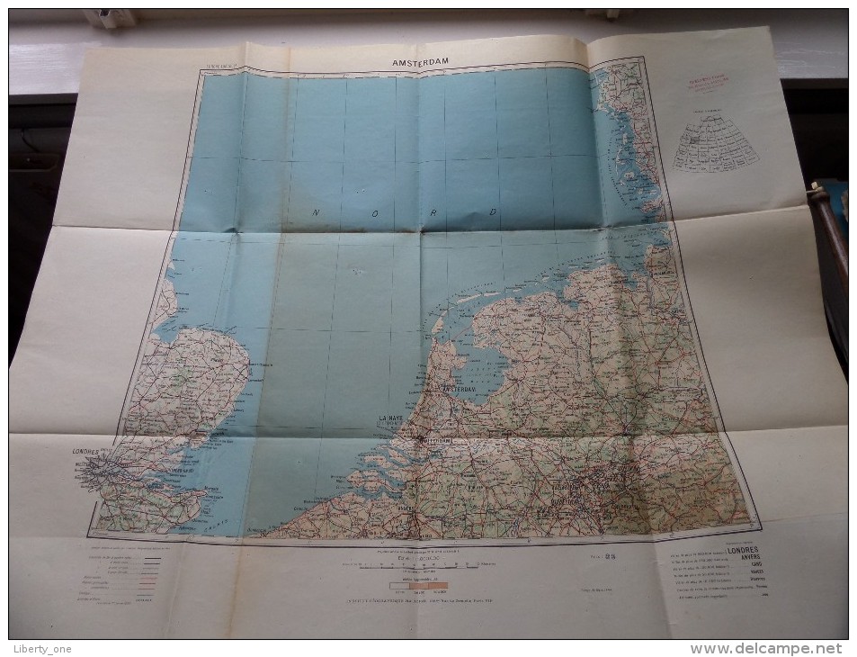 AMSTERDAM Anno 1944 - Schaal / Echelle / Scale 1: 1.000.000 ( Detail : Zie Foto´s ) ! - Autres & Non Classés