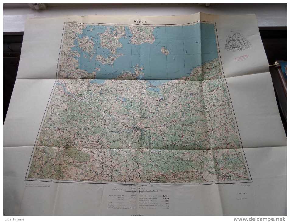 BERLIN / BERLIJN Anno 1944 - Schaal / Echelle / Scale 1: 1.000.000 ( Detail : Zie Foto´s ) ! - Autres & Non Classés