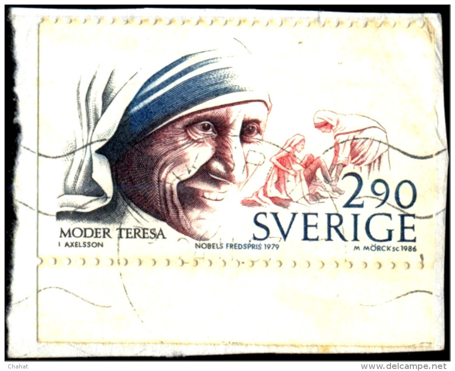 MOTHER TERESA-SWEDEN-SCARCE-FINE USED-B9-679 - Madre Teresa