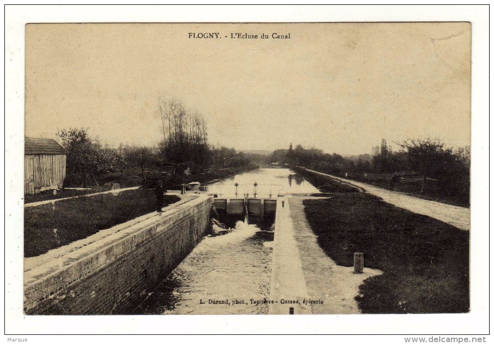 Cpa FLOGNY L ´ Ecluse Du Canal - Flogny La Chapelle