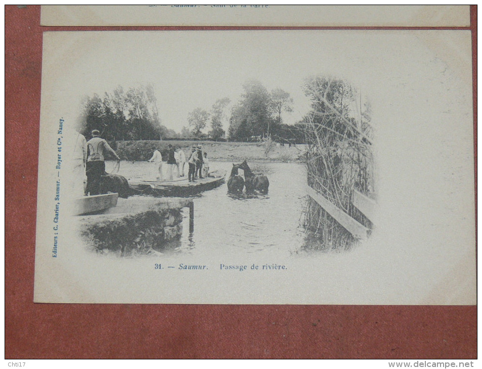 SAUMUR 1900  LOT 8 CPA N° 25 A 32 / HARAS DRESSAGE EQUESTRE / VOLTIGE / SAUT  / EQUITATION / EDITEUR  C CHARIER A SAUMUR - Saumur