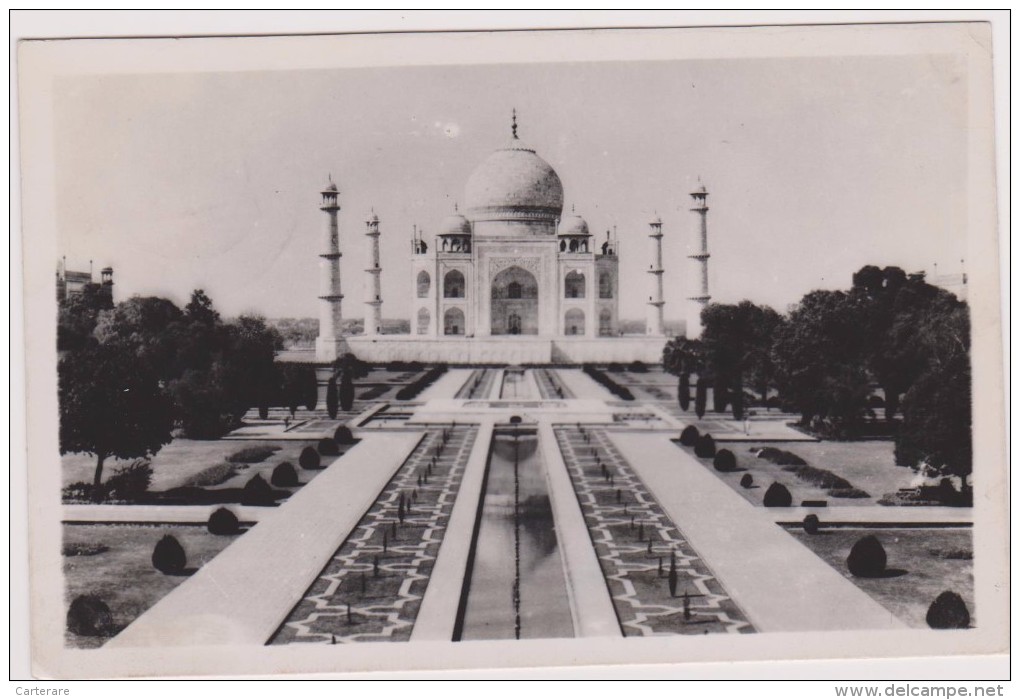 Carte Photo,asie,INDE,INDIA HISTORICAL TAJ MAHAL AGRAH - India