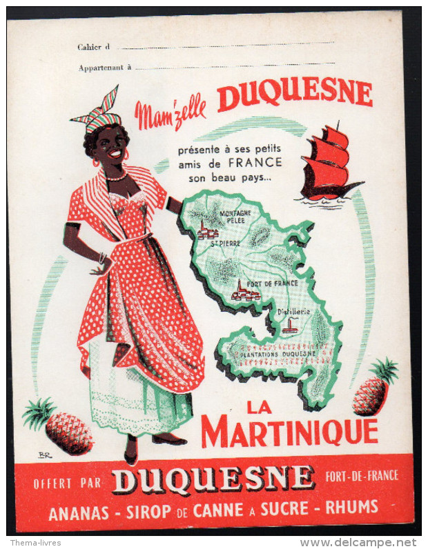 Protège Cahier Mam'zelle DUQUESNES (rhulm) Martinique (PPP3254) - D