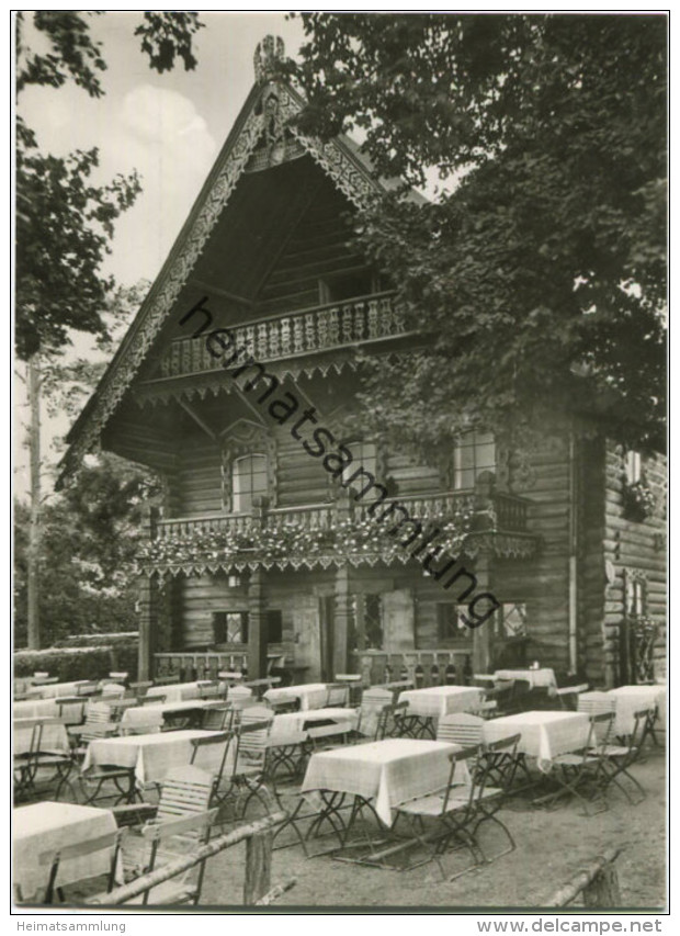 Berlin-Zehlendorf - Gaststätte Blockhaus Nikolskoe - Foto-AK Grossformat - Verlag Max O'Brien Berlin - Zehlendorf