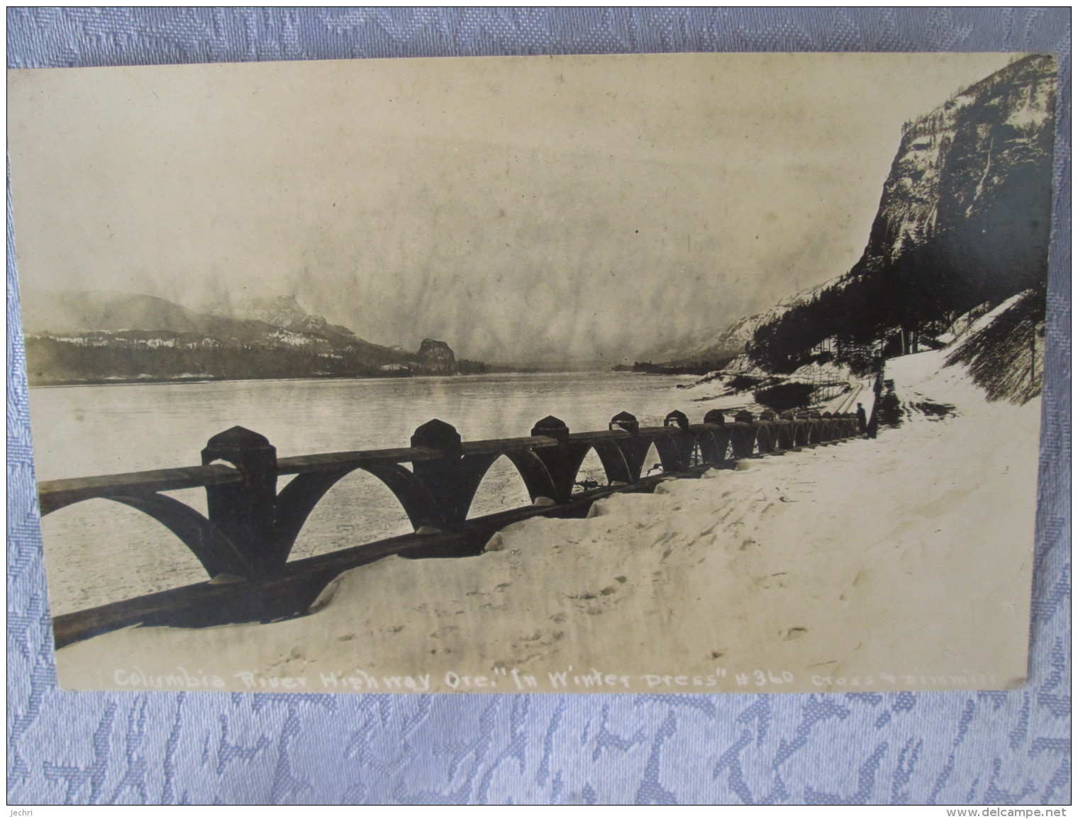 COLUMBIA RIVER  . HIGHWAY . WINTER PRESS . CARTE PHOTO - Autres & Non Classés