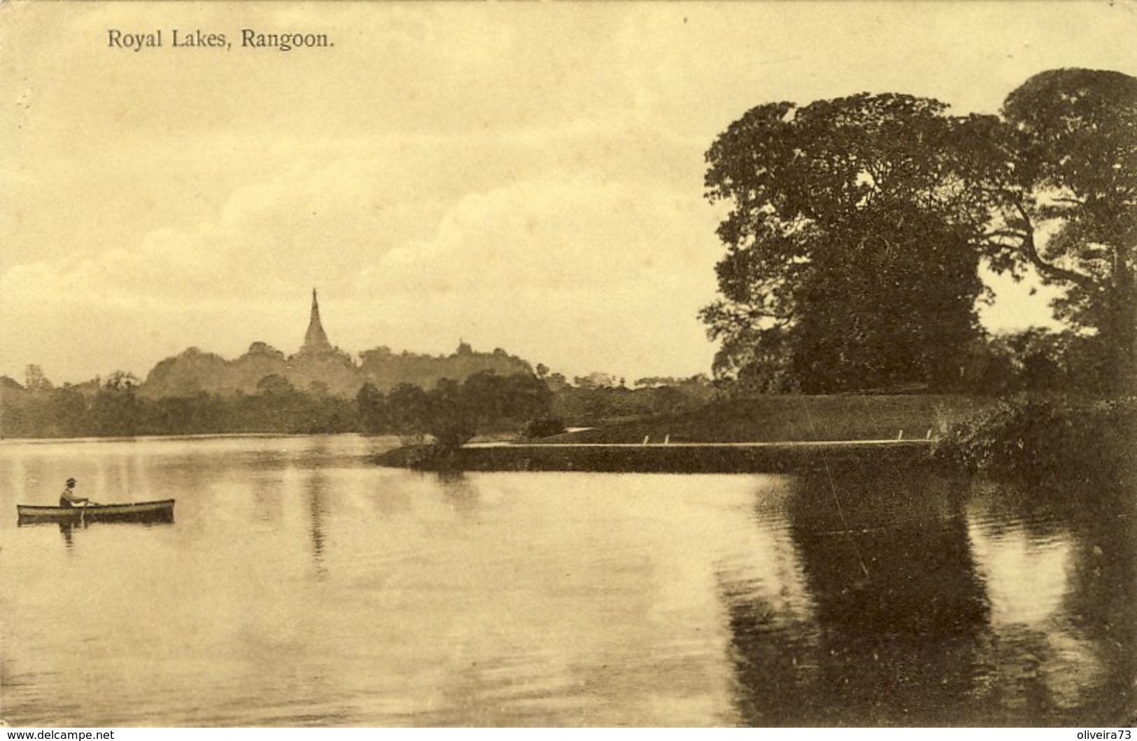 R ANGOON (Yangon , Birmanie) Royal Lakes, Lac Royal, 2 Scans - Bangladesh