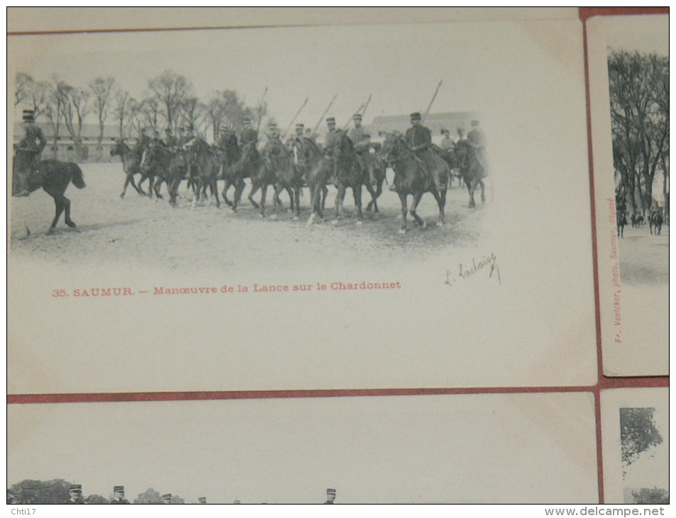 SAUMUR 1900  LOT 8 CPA N° 33  A  40  / ECUYER / CARROUSEL /SONNEUR / EQUITATION / EDIT FR.VOELCKER A SAUMUR - Saumur