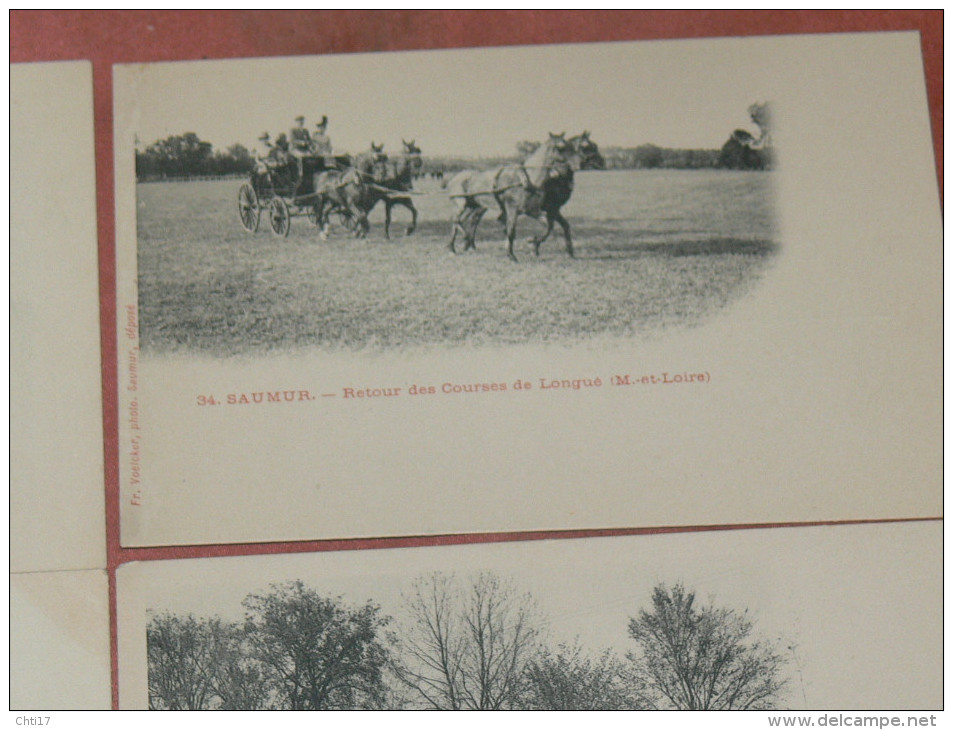 SAUMUR 1900  LOT 8 CPA N° 33  A  40  / ECUYER / CARROUSEL /SONNEUR / EQUITATION / EDIT FR.VOELCKER A SAUMUR