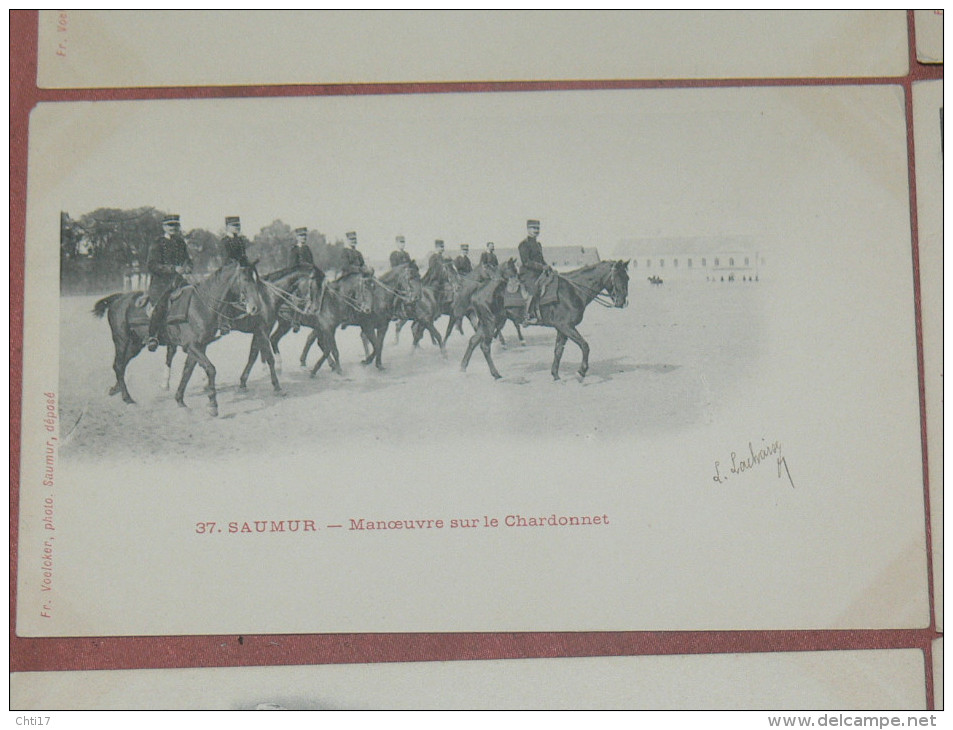 SAUMUR 1900  LOT 8 CPA N° 33  A  40  / ECUYER / CARROUSEL /SONNEUR / EQUITATION / EDIT FR.VOELCKER A SAUMUR