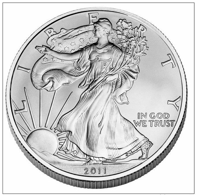 2011 - 1 Dollaro Argento Dollar En Argent - Liberty Silver Plata Eagle Silber Once Onza Oncia Unze - Argent