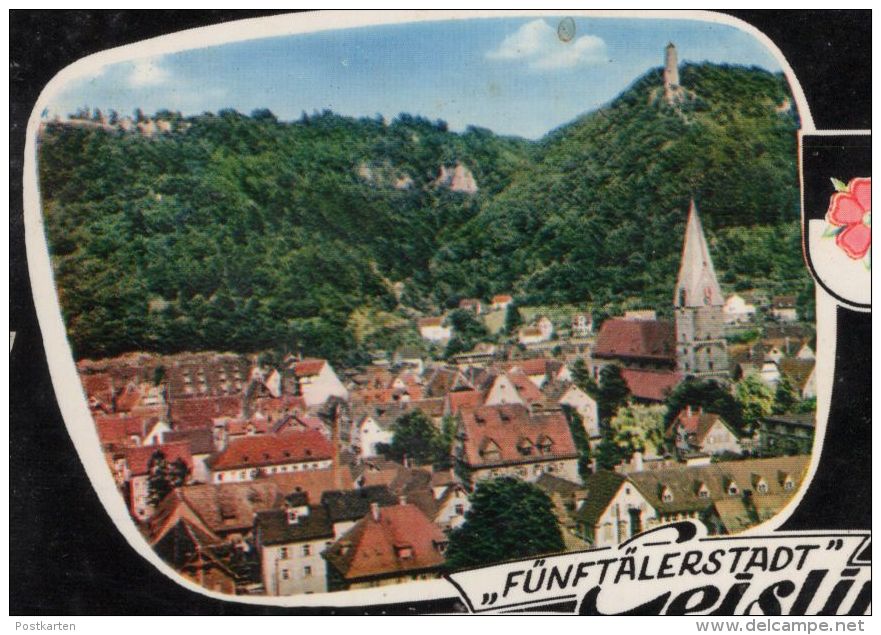 ÄLTERE POSTKARTE FÜNFTÄLERSTADT GEISLINGEN STEIGE SCHWIMMBAD FREIBAD Bad Ansichtskarte AK Cpa Postcard - Geislingen