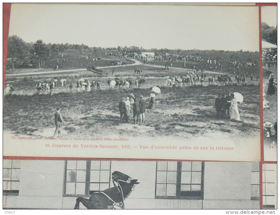 SAUMUR 1900  LOT 8 CPA N°  87  A  110 / ECOLE MARECHAL FERRAND / ECUYER / COURSE / EQUITATION / EDIT FR.VOELCKER - Saumur