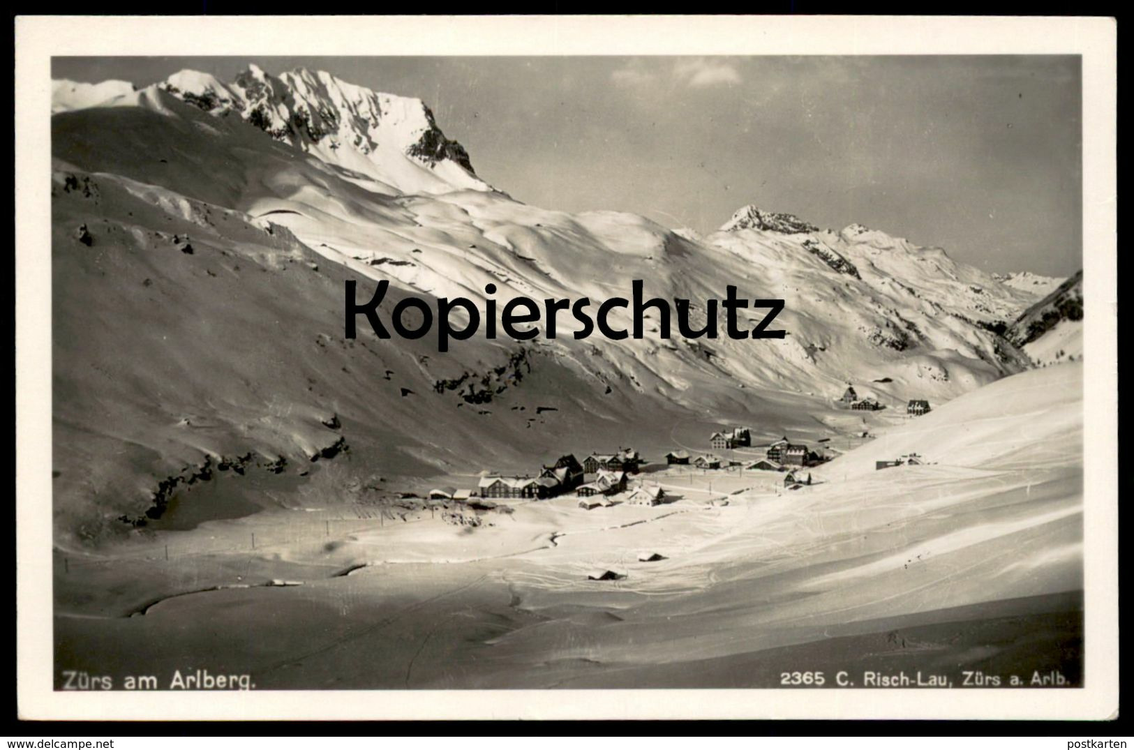 ALTE POSTKARTE ZÜRS AM ARLBERG 1931 Risch-Lau Winter Schnee Hiver Cpa Postcard AK Ansichtskarte - Zürs