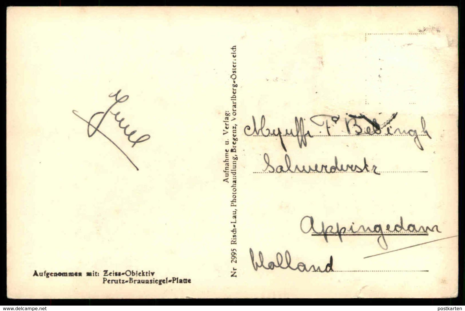 ALTE POSTKARTE ZÜRS AM ARLBERG 1720 M MIT FLEXENPASS VORARLBERG Risch-Lau Cpa Postcard AK Ansichtskarte - Zürs