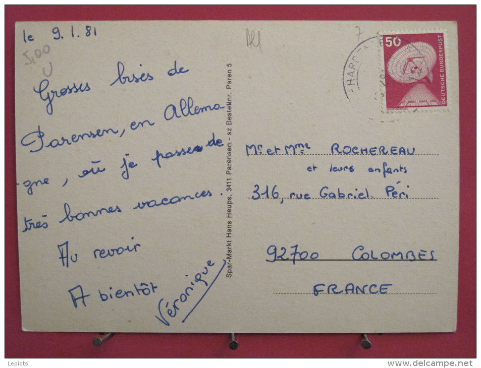 Carte Très Peu Courante - Allemagne - Parensen - 1981 - Scans Recto-verso - Nörten-Hardenberg