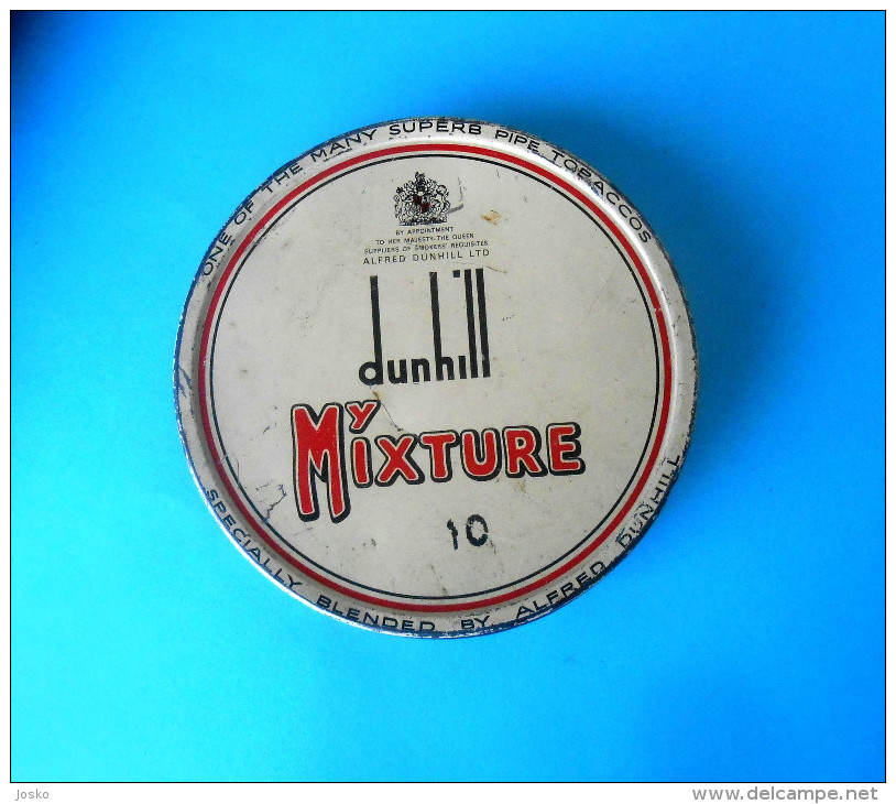 DUNHILL - Vintage Tobacco Tin Box * MY MIXTURE - 10 * NET WT. 1.77 Oz ( 50 Gm ) - Boites à Tabac Vides