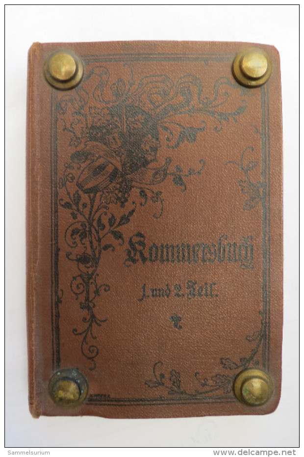 "Kommersbuch" 1. Und 2. Teil, Studentenliederbuch, Lieder Fahrender Schüler, Von 1897 - Musik