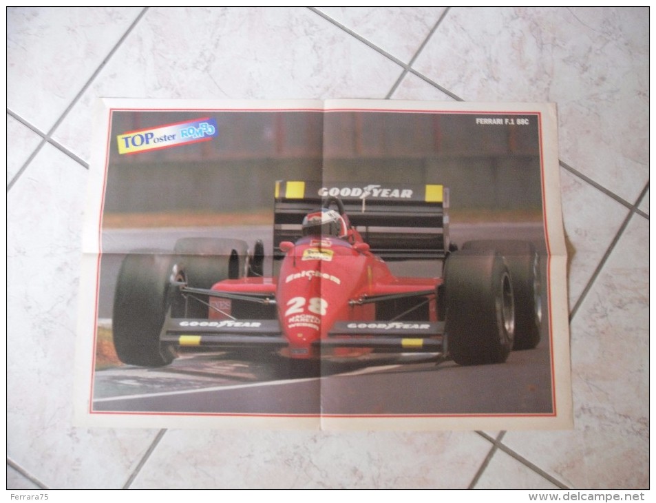 POSTER GERHARD BERGER FERRARI F.1 88C - Car Racing - F1