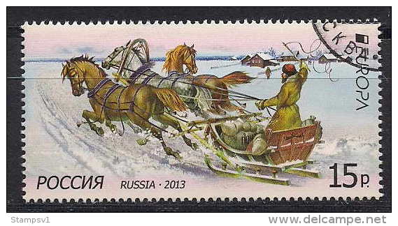 Russia. 2013  Europa - The Postman Van. CTO - Oblitérés