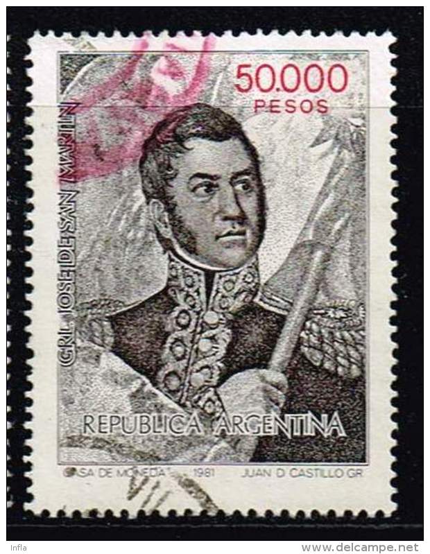 Argentinien 1982, Michel# 1571 O     General San Martín - Gebraucht