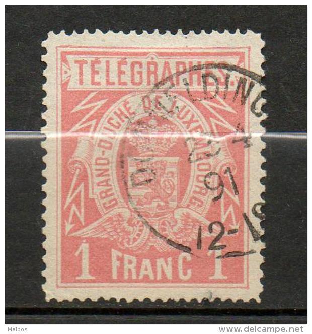 LUXEMBOURG  Télégramme  1883  (o)  Y&T N° 4a     P14x11.5 - Telegraph