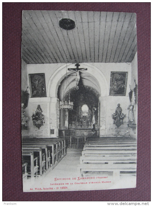 CPA 88 LAMARCHE AUREIL-MAISON Intérieur De La Chapelle Eglises Vosges - Lamarche