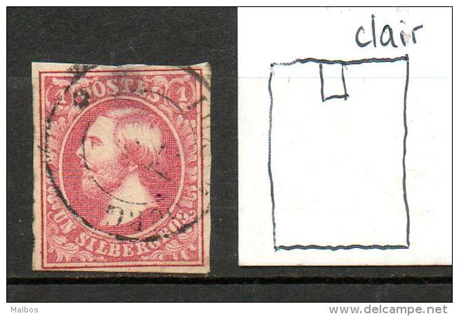 LUXEMBOURG 1852  (o)  Y&T N° 2 Defect - Wmk W - ...-1852 Voorfilatelie