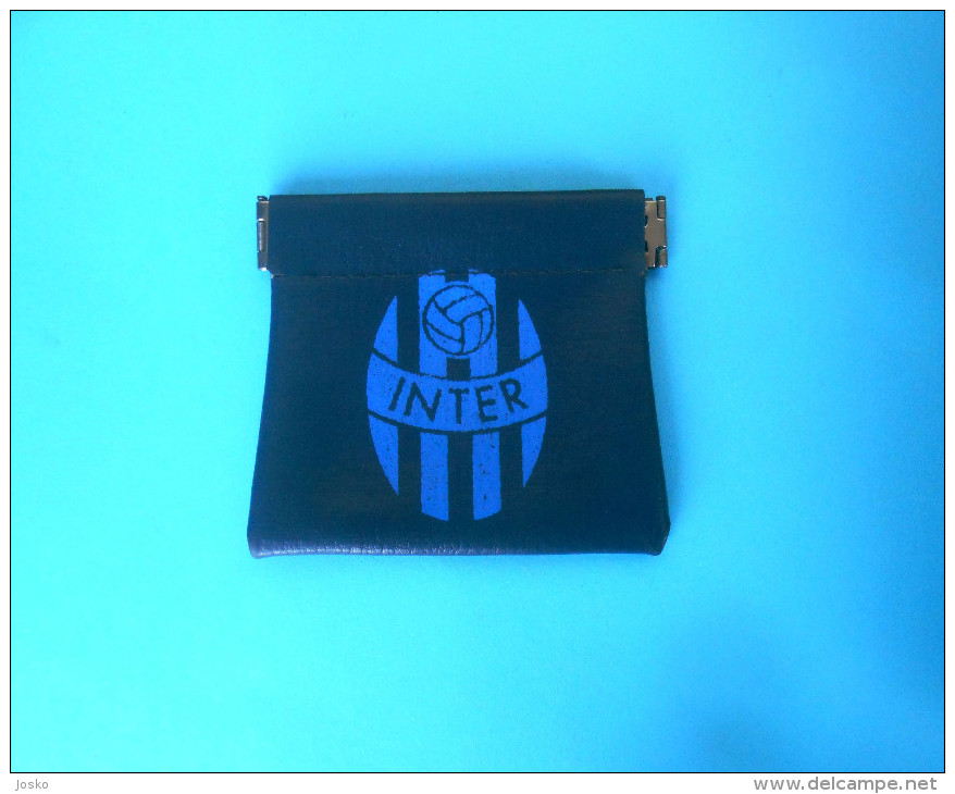 FC INTER ( F.C. Internazionale Milano ) - Italy Football Soccer Club * Vintage Leather Wallet * Calcio Italia Portafogli - Bekleidung, Souvenirs Und Sonstige