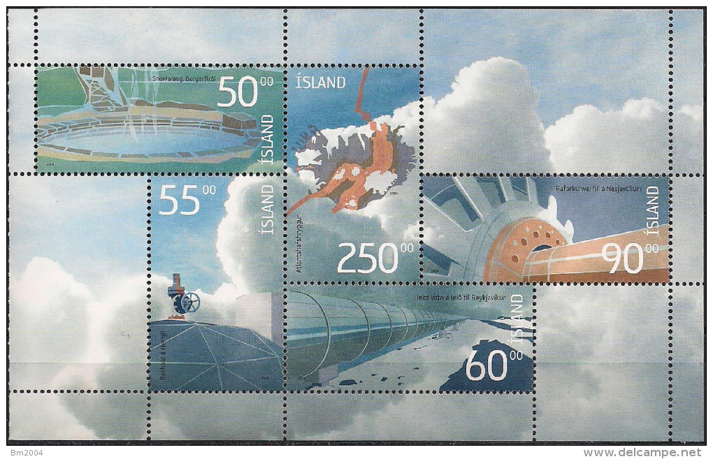 2004 Island  Mi. 1055-9 **MNH Erdwärmenutzung In Island - Ungebraucht