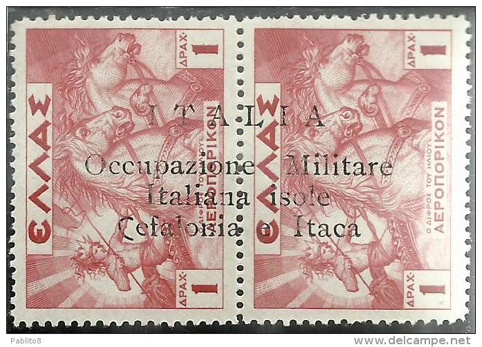 OCCUPAZIONE ITALIANA CEFALONIA E ITACA 1941 POSTA AEREA AIR MAIL D 1 1 DRACMA MNH - Cefalonia & Itaca