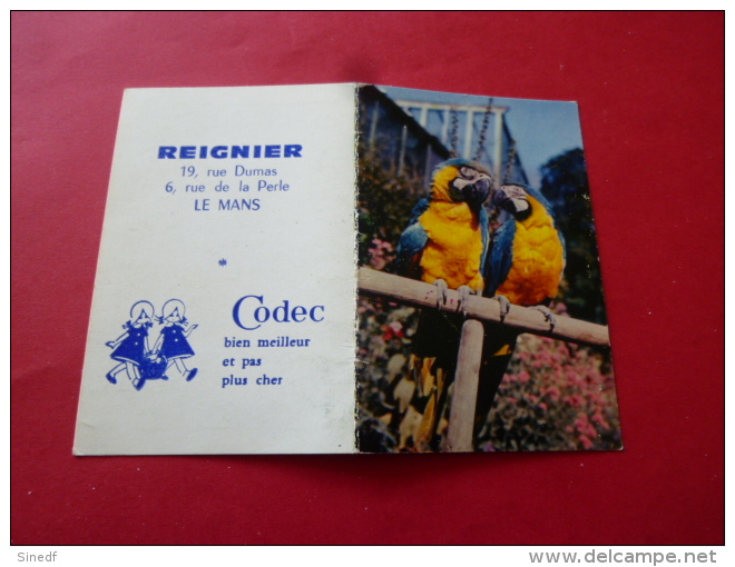 Calendrier De Poche Publicitaire 1969 LE MANS  REIGNER Rue Dumas , De La Perle  Magasin CODEC   SARTHE Aras - Kleinformat : 1961-70