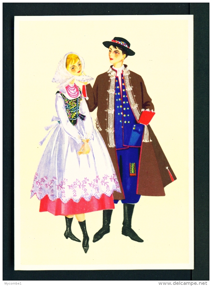 POLAND  -  Regional Costume  Rzeszow Region  Unused Postcard - Costumes