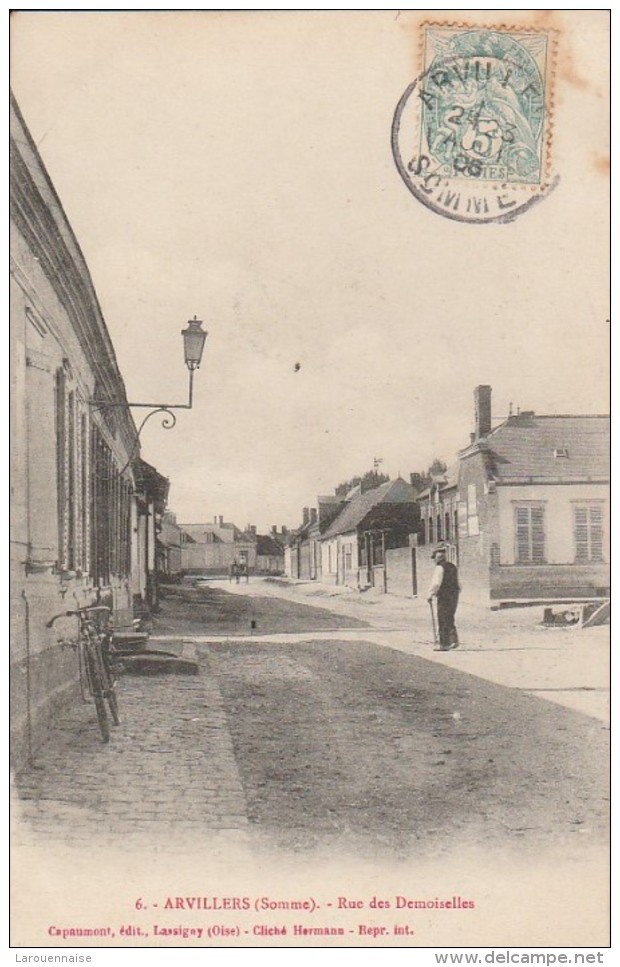 80 - ARVILLERS - Rue Des Demoiselles - Autres & Non Classés