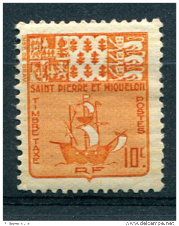 Saint Pierre &amp; Miquelon 1947 - Taxe YT 67** - Impuestos