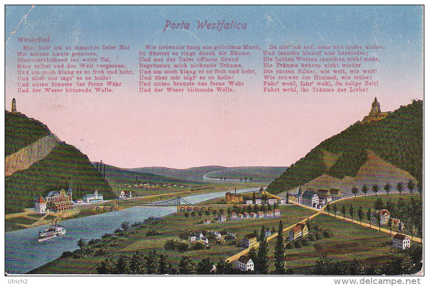 AK Porta Westfalica - Gedicht - 1924 (23367) - Porta Westfalica