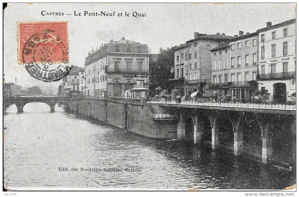 CASTRES LE PONT NEUF ET LE QUAI - Castres