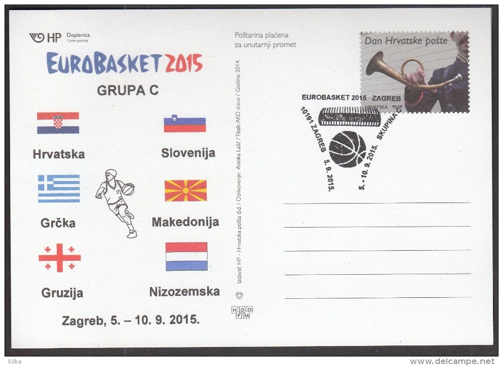 Croatia Zagreb 2015 / Basketball / EUROBASKET 2015 / Group C /Croatia, Slovenia, Greece, Macedonia, Georgia, Netherlands - Basketball