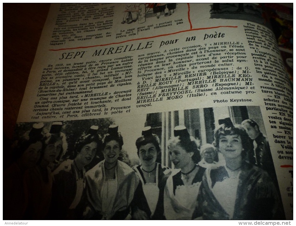1960 LINE Le Journal Des Chics Filles   Les 7 MIREILLE Pour Un Poète;ELISABETH 1ere (dessins E. Aidans);GELINOTTE,Pégase - Line