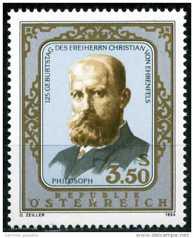 Österreich - Michel 1782 - ** Postfrisch (B) - Christian Von Ehrenfels - Unused Stamps