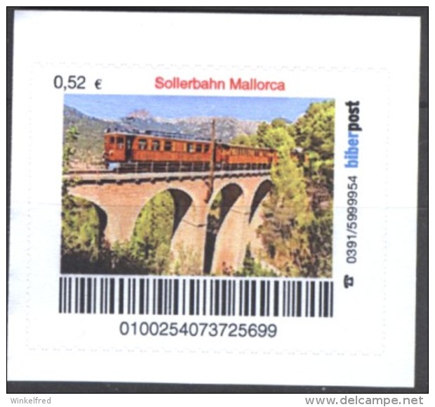 Biber Post Sollerbahn Mallorca (0,52) D101 - Private & Local Mails