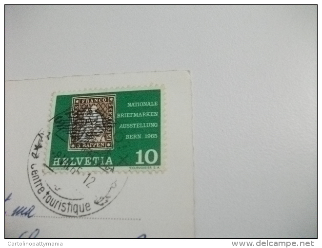 STORIA POSTALE FRANCOBOLLO COMMEMORATIVO SVIZZERA HELVETIA  SOMMET DU CHASSERON PETITES ROCHES - Roches