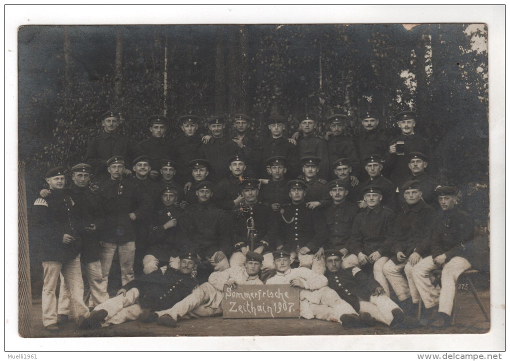 Nr.  7042,  FOTO-AK,  Zeithain 1907 - Guerre 1914-18