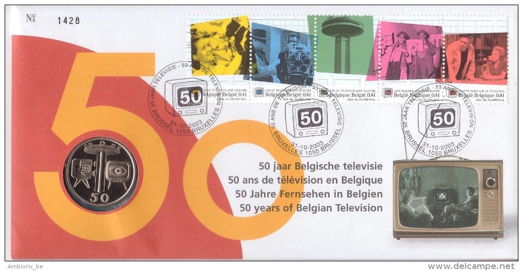 Numisletter 3213-17 50 Ans De Télévision EnBelgique - Numisletters